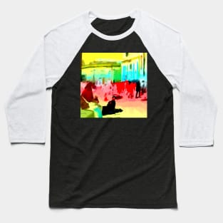 London Semi Abstract Baseball T-Shirt